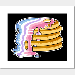 Bigender Pride Pancakes LGBT Posters and Art